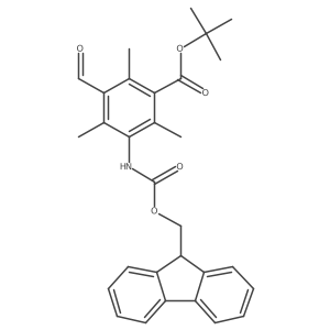 tert-butyl 3-({[(9H-fluoren-9-yl)methoxy]carbonyl}amino)-5-formyl-2,4,6-trimethylbenzoate Structure