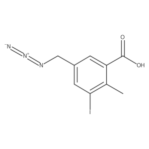 5-(Azidomethyl)-3-iodo-2-methylbenzoic acid结构式