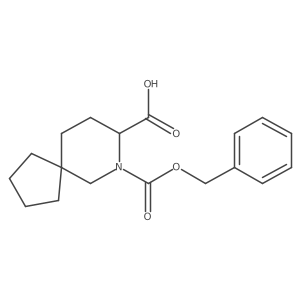 7-[(Benzyloxy)carbonyl]-7-azaspiro[4.5]decane-8-carboxylic acid结构式
