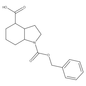 1-[(benzyloxy)carbonyl]-octahydro-1H-indole-4-carboxylic acid Structure