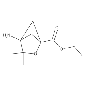 Ethyl 4-amino-3,3-dimethyl-2-oxabicyclo[2.1.1]hexane-1-carboxylate Structure