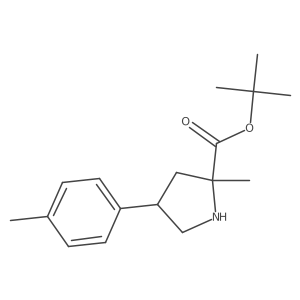 Tert-butyl 2-methyl-4-(4-methylphenyl)pyrrolidine-2-carboxylate Structure