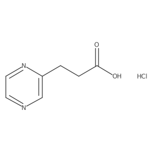 3-(Pyrazin-2-yl)propanoic acid hydrochloride Structure