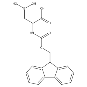 (S)-2-((((9H-Fluoren-9-yl)methoxy)carbonyl)amino)-3-boronopropanoic acid Structure
