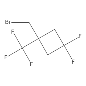 1-(Bromomethyl)-3,3-difluoro-1-(trifluoromethyl)cyclobutane结构式