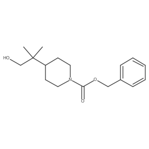 Benzyl 4-(1-hydroxy-2-methylpropan-2-yl)piperidine-1-carboxylate结构式