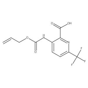 3-{[(Prop-2-en-1-yloxy)carbonyl]amino}-6-(trifluoromethyl)pyridine-2-carboxylic acid结构式