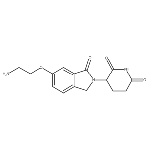 3-[6-(2-Aminoethoxy)-1-oxo-isoindolin-2-yl]piperidine-2,6-dione结构式