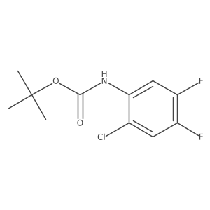 tert-butyl N-(2-chloro-4,5-difluorophenyl)carbamate Structure