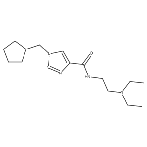 1-(cyclopentylmethyl)-N-[2-(diethylamino)ethyl]-1H-1,2,3-triazole-4-carboxamide Structure