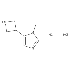 5-(azetidin-3-yl)-1-methyl-1H-imidazoledihydrochloride结构式