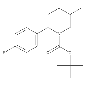 tert-Butyl 6-(4-fluorophenyl)-3-methyl-3,4-dihydropyridine-1(2H)-carboxylate Structure