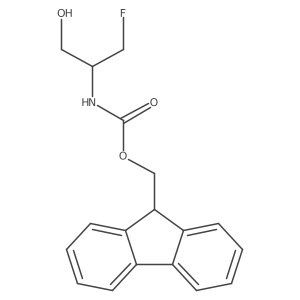 (9H-fluoren-9-yl)methyl N-[(2R)-1-fluoro-3-hydroxypropan-2-yl]carbamate结构式