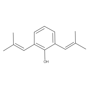2,6-Bis(2-methyl-1-propen-1-yl)phenol Structure