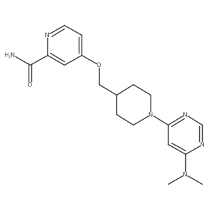 4-({1-[6-(Dimethylamino)pyrimidin-4-yl]piperidin-4-yl}methoxy)pyridine-2-carboxamide结构式