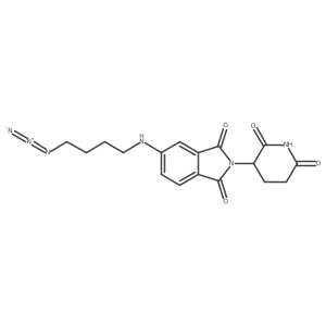 Pomalidomide-5'-C4-azide Structure