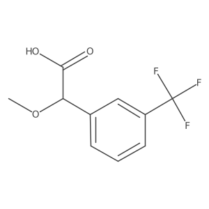 2-Methoxy-2-(3-(trifluoromethyl)phenyl)acetic acid结构式