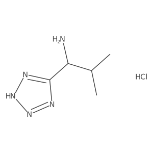 2-Methyl-1-(2H-tetrazol-5-yl)propan-1-amine hydrochloride Structure
