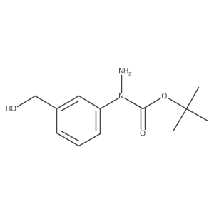 tert-butyl N-amino-N-[3-(hydroxymethyl)phenyl]carbamate Structure