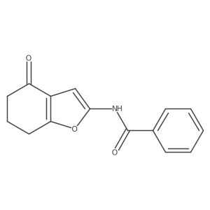 N-(4-oxo-6,7-dihydro-5H-1-benzofuran-2-yl)benzamide Structure
