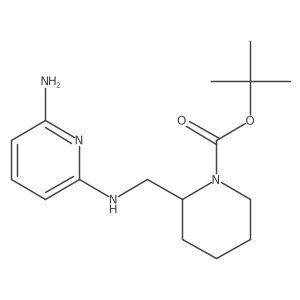 2-[(6-Amino-pyridin-2-ylamino)-methyl]-piperidine-1-carboxylic acid tert-butyl ester Structure