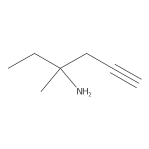 3-Methylhex-5-yn-3-amine结构式