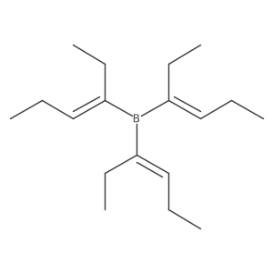 Tris[(1Z)-1-ethyl-1-buten-1-yl]borane结构式