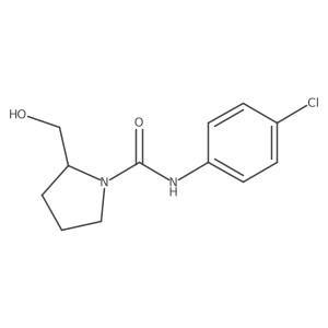 (-)-N-(4-Chlorophenyl)-2-(hydroxymethyl)-1-pyrrolidinecarboxamide结构式