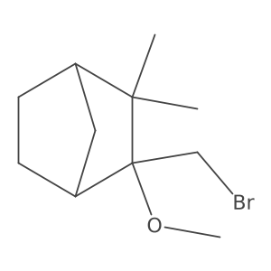 2-(Bromomethyl)-2-methoxy-3,3-dimethylbicyclo[2.2.1]heptane结构式