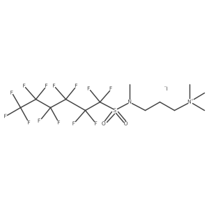 3-[[(Perfluorohexyl)sulfonyl]-N-methylamino]-N,N,N-trimethyl-1-propanaminium iodide (1:1)结构式
