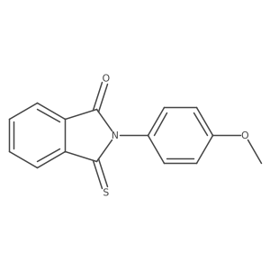 2,3-Dihydro-2-(4-methoxyphenyl)-3-thioxo-1H-isoindol-1-one结构式