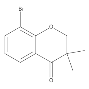 8-Bromo-3,3-dimethylchroman-4-one Structure