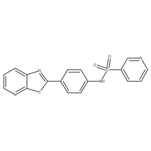 N-(4-thiazolo[5,4-b]pyridin-2-ylphenyl)pyridine-3-sulfonamide结构式