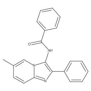 N-(6-methyl-2-phenylimidazo[1,2-a]pyridin-3-yl)benzamide结构式