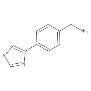 [4-(1,3-Thiazol-4-yl)phenyl]methanamine Structure