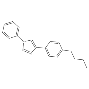 4-(4-Butylphenyl)-1-phenyl-1H-1,2,3-triazole Structure