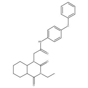2-(3-ethyl-2,4-dioxo-4a,5,6,7,8,8a-hexahydroquinazolin-1-yl)-N-(4-phenoxyphenyl)acetamide Structure