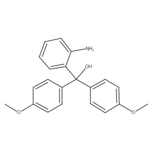 2-Amino-I+/-,I+/--bis(4-methoxyphenyl)benzenemethanol结构式