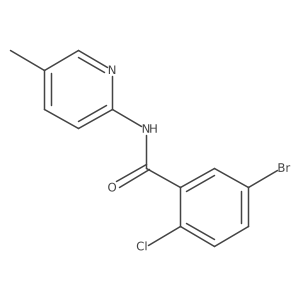 5-bromo-2-chloro-N-(5-methylpyridin-2-yl)benzamide Structure