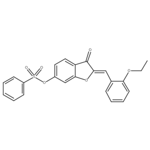 2-[(2-Ethoxyphenyl)methylene]-3-oxobenzo[3,4-b]furan-6-yl benzenesulfonate Structure