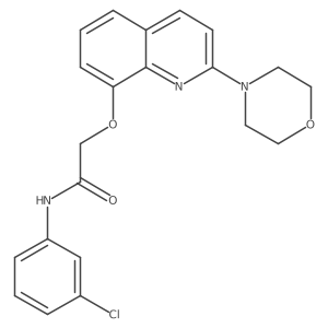 N-(3-chlorophenyl)-2-((2-morpholinoquinolin-8-yl)oxy)acetamide结构式