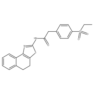 N-(4,5-dihydronaphtho[1,2-d]thiazol-2-yl)-2-(4-(ethylsulfonyl)phenyl)acetamide Structure