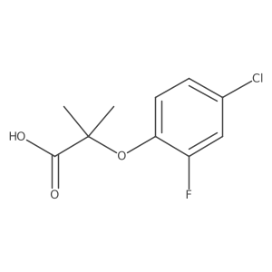 2-(4-Chloro-2-fluorophenoxy)-2-methylpropanoic acid Structure
