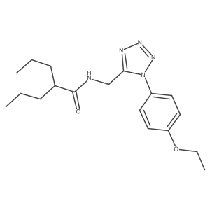N-((1-(4-ethoxyphenyl)-1H-tetrazol-5-yl)methyl)-2-propylpentanamide Structure