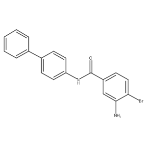 3-amino-N-(biphenyl-4-yl)-4-bromobenzamide结构式