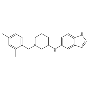 N-[1-(2,4-Dimethylbenzyl)piperidin-3-yl]-1H-indazol-5-amine Structure
