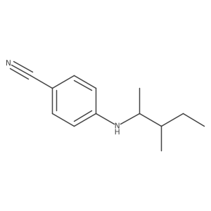 4-[(3-Methylpentan-2-yl)amino]benzonitrile Structure