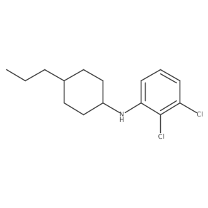 2,3-Dichloro-N-(4-propylcyclohexyl)benzenamine结构式