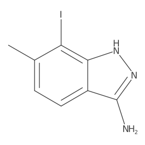 7-iodo-6-methyl-1H-indazol-3-amine Structure