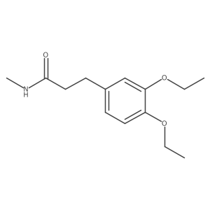 3-(3,4-diethoxy-phenyl)-N-methyl-propionamide Structure